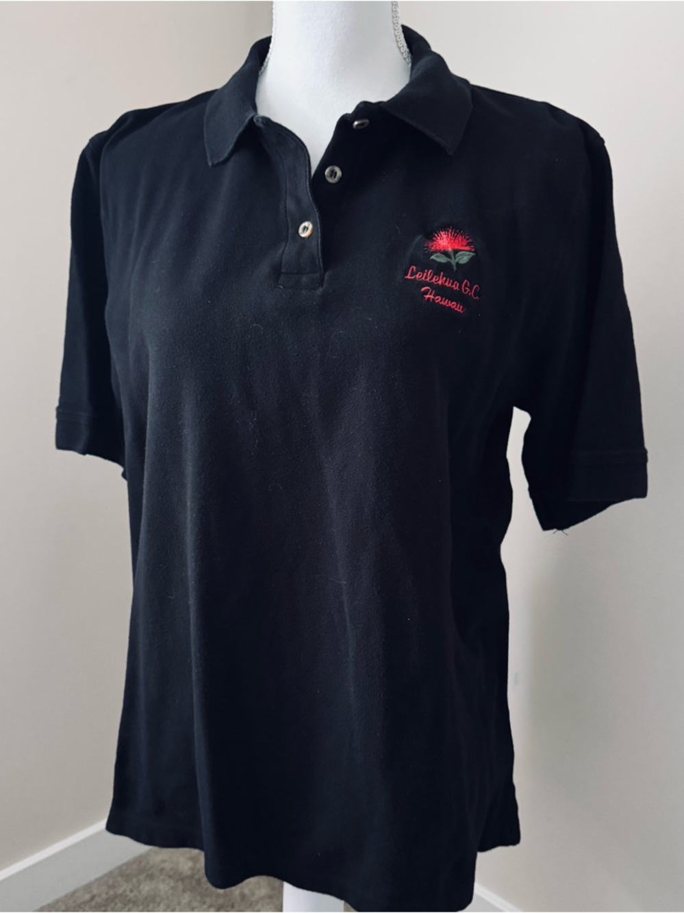Women’s Hawaii Black Polo Golf Shirt